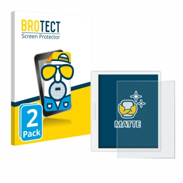 Parte frontale di una confezione del prodotto con il logo del marchio BROTECT. Accanto è raffigurato il dispositivo Bigme B751