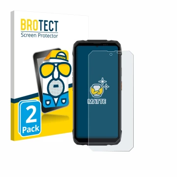 Parte frontale di una confezione del prodotto con il logo del marchio BROTECT. Accanto è raffigurato il dispositivo Blackview 