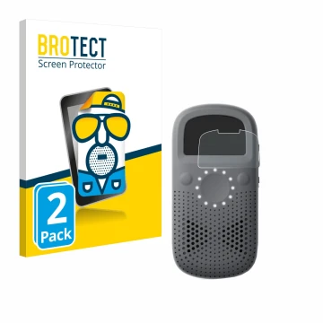 Parte frontale di una confezione del prodotto con il logo del marchio BROTECT. Accanto è raffigurato il dispositivo Relay X co