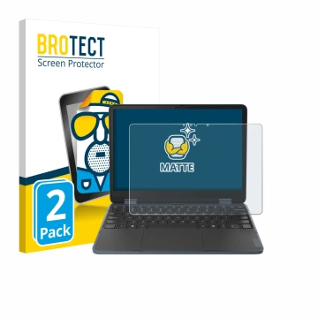 Parte frontale di una confezione del prodotto con il logo del marchio BROTECT. Accanto è raffigurato il dispositivo Lenovo 500