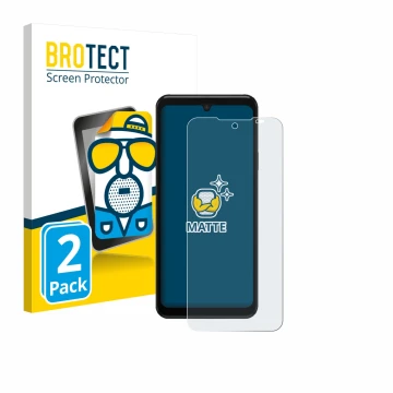 Parte frontale di una confezione del prodotto con il logo del marchio BROTECT. Accanto è raffigurato il dispositivo Sunmi M3 c