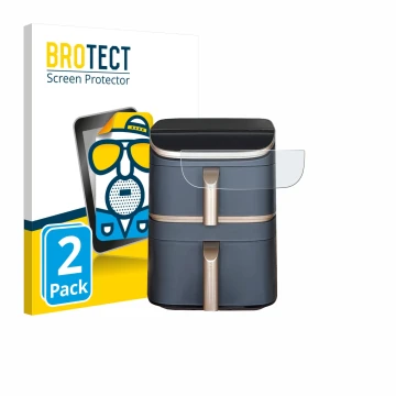 Parte frontale di una confezione del prodotto con il logo del marchio BROTECT. Accanto è raffigurato il dispositivo Cosori Tur