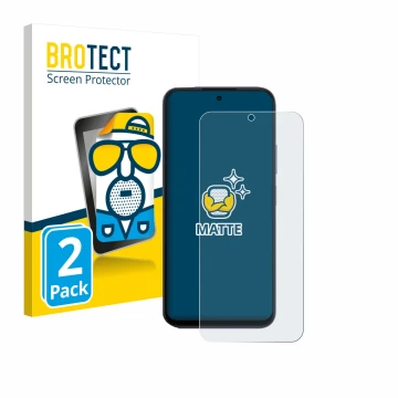 Parte frontale di una confezione del prodotto con il logo del marchio BROTECT. Accanto è raffigurato il dispositivo Oppo A6x 4