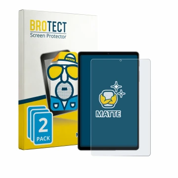 Parte frontale di una confezione del prodotto con il logo del marchio BROTECT. Accanto è raffigurato il dispositivo Alldocube 