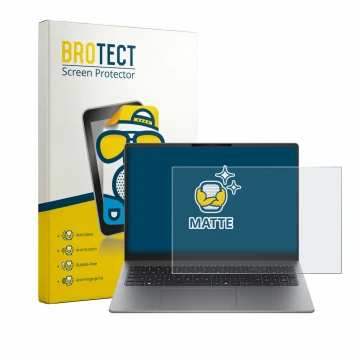 Parte frontale di una confezione del prodotto con il logo del marchio BROTECT. Accanto è raffigurato il dispositivo HP 200 G2a