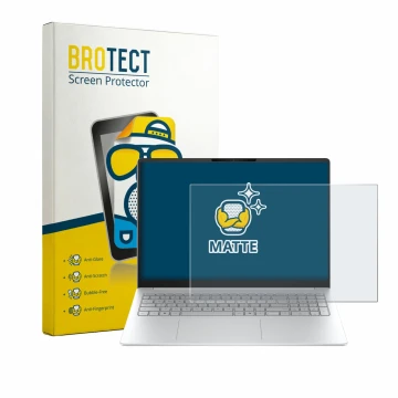 Parte frontale di una confezione del prodotto con il logo del marchio BROTECT. Accanto è raffigurato il dispositivo HP OmniBoo