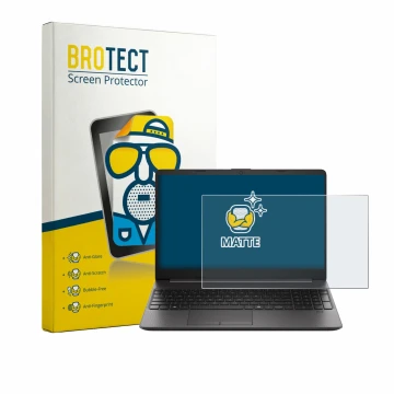 Parte frontale di una confezione del prodotto con il logo del marchio BROTECT. Accanto è raffigurato il dispositivo HP EliteBo