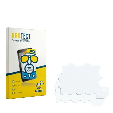 Parte frontale di una confezione del prodotto con il logo del marchio BROTECT. Accanto si trova la protezione per lo schermo c