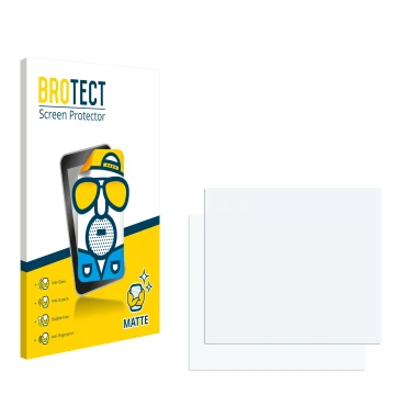 Parte frontale di una confezione del prodotto con il logo del marchio BROTECT. Accanto si trova la protezione per lo schermo c