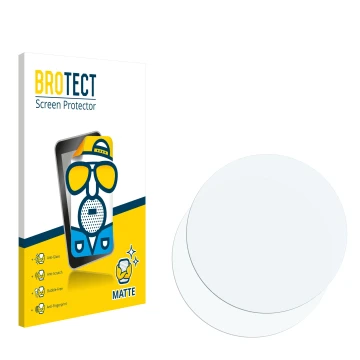 Parte frontale di una confezione del prodotto con il logo del marchio BROTECT. Accanto si trova la protezione per lo schermo c