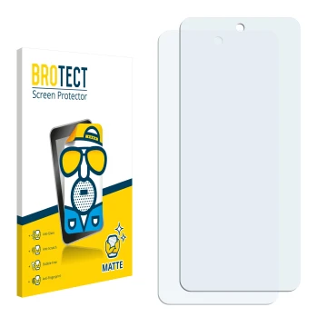 Parte frontale di una confezione del prodotto con il logo del marchio BROTECT. Accanto si trova la protezione per lo schermo c