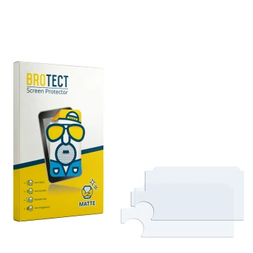 Parte frontale di una confezione del prodotto con il logo del marchio BROTECT. Accanto si trova la protezione per lo schermo c
