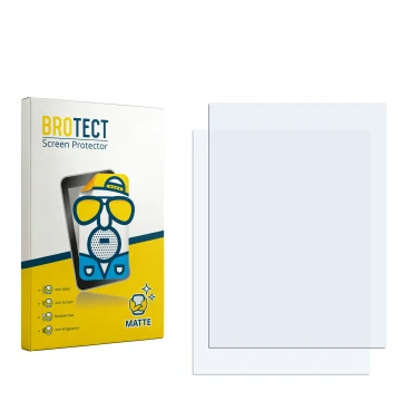 Parte frontale di una confezione del prodotto con il logo del marchio BROTECT. Accanto si trova la protezione per lo schermo c