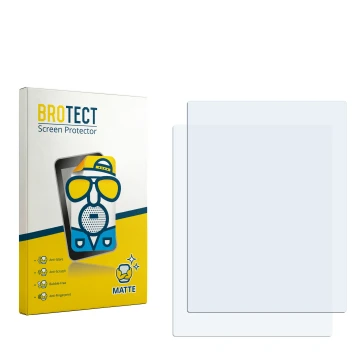 Parte frontale di una confezione del prodotto con il logo del marchio BROTECT. Accanto si trova la protezione per lo schermo c