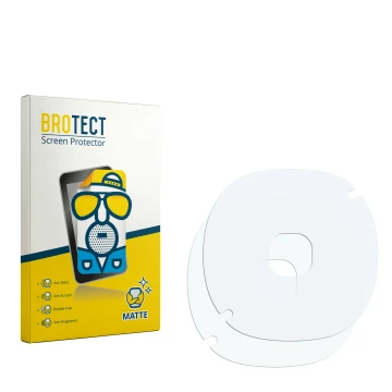 Parte frontale di una confezione del prodotto con il logo del marchio BROTECT. Accanto si trova la protezione per lo schermo c