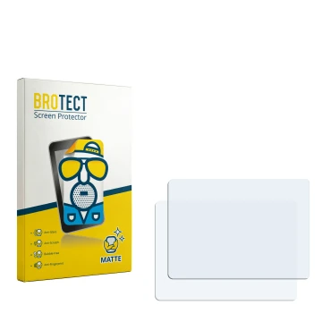 Parte frontale di una confezione del prodotto con il logo del marchio BROTECT. Accanto si trova la protezione per lo schermo c