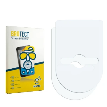 Parte frontale di una confezione del prodotto con il logo del marchio BROTECT. Accanto si trova la protezione per lo schermo c