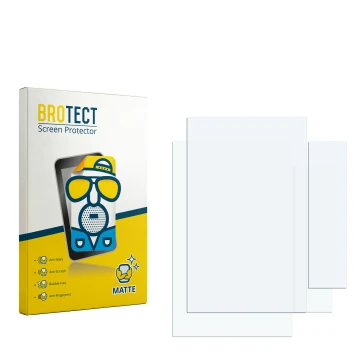 Parte frontale di una confezione del prodotto con il logo del marchio BROTECT. Accanto si trova la protezione per lo schermo c