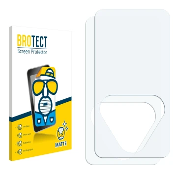 Parte frontale di una confezione del prodotto con il logo del marchio BROTECT. Accanto si trova la protezione per lo schermo c