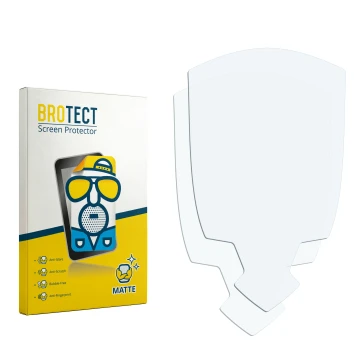 Parte frontale di una confezione del prodotto con il logo del marchio BROTECT. Accanto si trova la protezione per lo schermo c