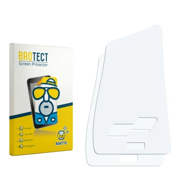 Parte frontale di una confezione del prodotto con il logo del marchio BROTECT. Accanto si trova la protezione per lo schermo c