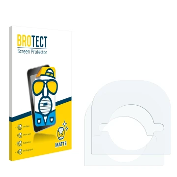 Parte frontale di una confezione del prodotto con il logo del marchio BROTECT. Accanto si trova la protezione per lo schermo c