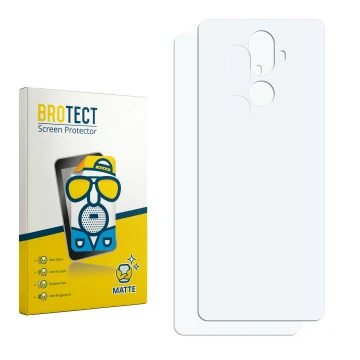 Parte frontale di una confezione del prodotto con il logo del marchio BROTECT. Accanto si trova la protezione per lo schermo c
