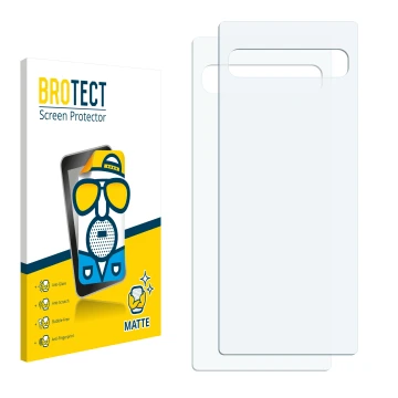 Parte frontale di una confezione del prodotto con il logo del marchio BROTECT. Accanto si trova la protezione per lo schermo c