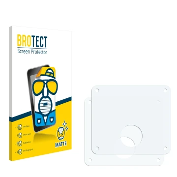 Parte frontale di una confezione del prodotto con il logo del marchio BROTECT. Accanto si trova la protezione per lo schermo c