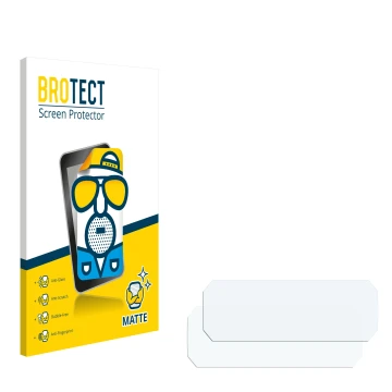 Parte frontale di una confezione del prodotto con il logo del marchio BROTECT. Accanto si trova la protezione per lo schermo c
