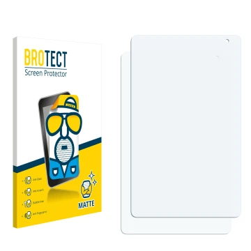 Parte frontale di una confezione del prodotto con il logo del marchio BROTECT. Accanto si trova la protezione per lo schermo c