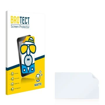 Parte frontale di una confezione del prodotto con il logo del marchio BROTECT. Accanto si trova la protezione per lo schermo c