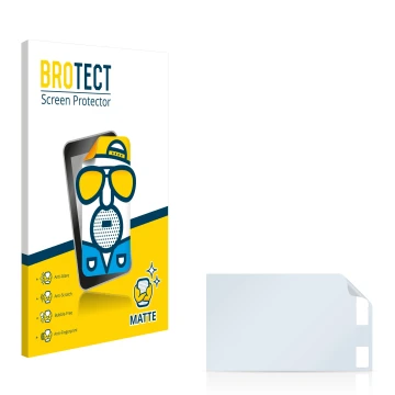 Parte frontale di una confezione del prodotto con il logo del marchio BROTECT. Accanto si trova la protezione per lo schermo c