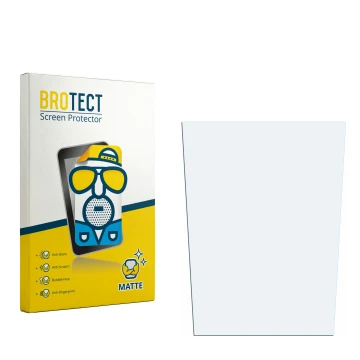 Parte frontale di una confezione del prodotto con il logo del marchio BROTECT. Accanto si trova la protezione per lo schermo c