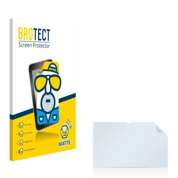 Parte frontale di una confezione del prodotto con il logo del marchio BROTECT. Accanto si trova la protezione per lo schermo c