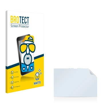 Parte frontale di una confezione del prodotto con il logo del marchio BROTECT. Accanto si trova la protezione per lo schermo c