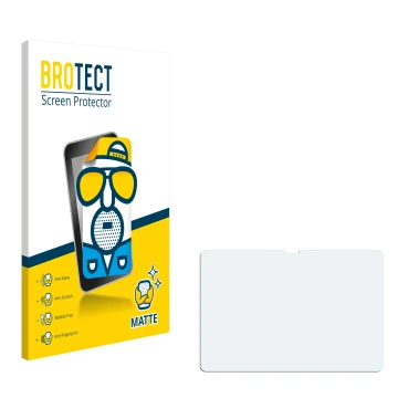 Parte frontale di una confezione del prodotto con il logo del marchio BROTECT. Accanto si trova la protezione per lo schermo c