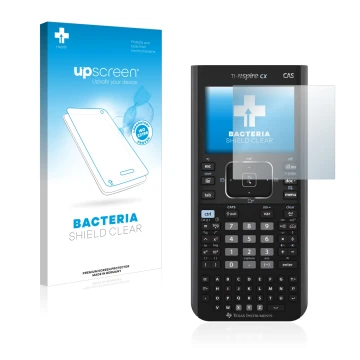 Parte frontale di una confezione del prodotto con il logo del marchio upscreen. Accanto è raffigurato il dispositivo Texas Ins