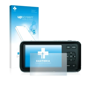 Parte frontale di una confezione del prodotto con il logo del marchio upscreen. Accanto è raffigurato il dispositivo Blackmagi