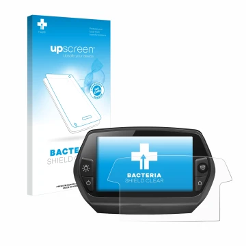 Parte frontale di una confezione del prodotto con il logo del marchio upscreen. Accanto è raffigurato il dispositivo Bosch Nyo