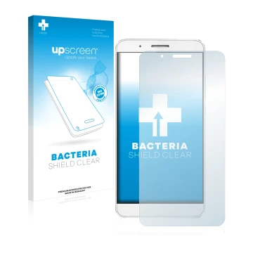 Parte frontale di una confezione del prodotto con il logo del marchio upscreen. Accanto è raffigurato il dispositivo Honor 7i 