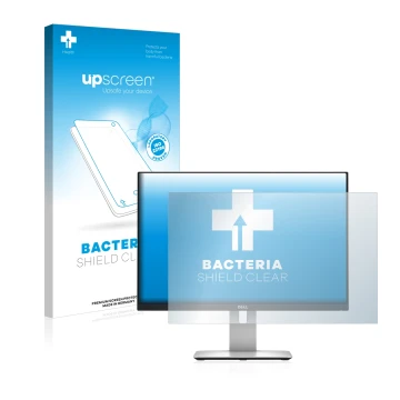 Parte frontale di una confezione del prodotto con il logo del marchio upscreen. Accanto è raffigurato il dispositivo Dell Ultr