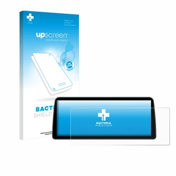 Parte frontale di una confezione del prodotto con il logo del marchio upscreen. Accanto è raffigurato il dispositivo BMW Profe