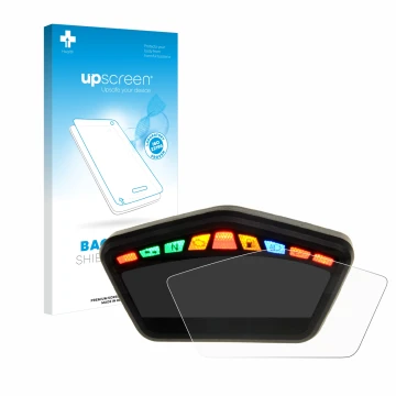 Parte frontale di una confezione del prodotto con il logo del marchio upscreen. Accanto è raffigurato il dispositivo Ducati Hy