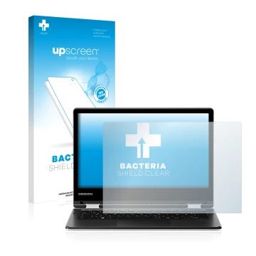 Parte frontale di una confezione del prodotto con il logo del marchio upscreen. Accanto è raffigurato il dispositivo MEDION Ak