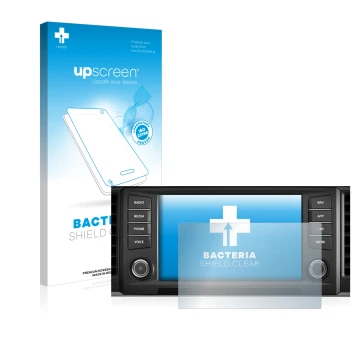 Parte frontale di una confezione del prodotto con il logo del marchio upscreen. Accanto è raffigurato il dispositivo Seat Atec