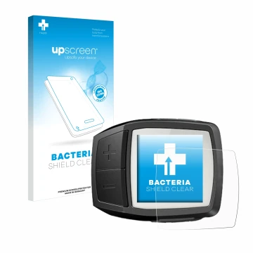 Parte frontale di una confezione del prodotto con il logo del marchio upscreen. Accanto è raffigurato il dispositivo Bosch Pur