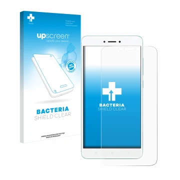 Parte frontale di una confezione del prodotto con il logo del marchio upscreen. Accanto è raffigurato il dispositivo Xiaomi Re