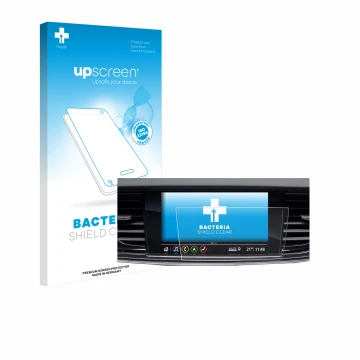 Parte frontale di una confezione del prodotto con il logo del marchio upscreen. Accanto è raffigurato il dispositivo Opel Insi
