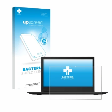 Parte frontale di una confezione del prodotto con il logo del marchio upscreen. Accanto è raffigurato il dispositivo Lenovo Th